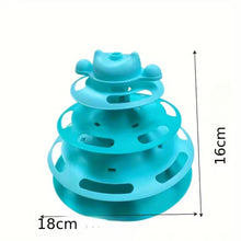 Cargar imagen en el visor de la galería, Juguete tocadiscos giratorio ICEcream interactivo para gatos