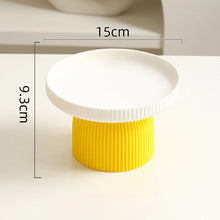 Cargar imagen en el visor de la galería, Comedero cuenco ergonómico de cerámica antideslizante Japandi para gatos