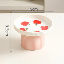 Cargar imagen en el visor de la galería, Comedero cuenco ergonómico de cerámica antideslizante Japandi para gatos