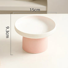 Cargar imagen en el visor de la galería, Comedero cuenco ergonómico de cerámica antideslizante Japandi para gatos