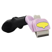 Cargar imagen en el visor de la galería, Cepillo deslanador tipo Furminator para gatos removedor de pelo autolimpiable - Gatufy