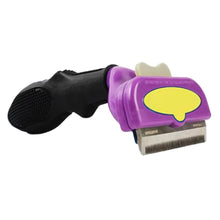Cargar imagen en el visor de la galería, Cepillo deslanador tipo Furminator para gatos removedor de pelo autolimpiable - Gatufy