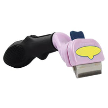 Cargar imagen en el visor de la galería, Cepillo deslanador tipo Furminator para gatos removedor de pelo autolimpiable - Gatufy