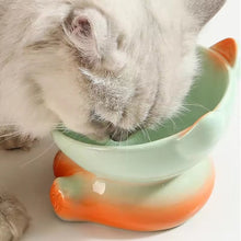 Cargar imagen en el visor de la galería, Comedero bebedero cerámica Cat Bowl para gatos - Gatufy