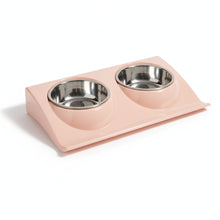 Cargar imagen en el visor de la galería, Cuenco doble de comida Cute para gatos