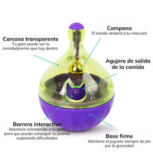 Cargar imagen en el visor de la galería, Juguete interactivo dispensador de comida Spaceship para gatos - Gatufy