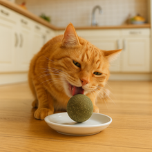 Cargar imagen en el visor de la galería, Paquete de bolas Catnip hierba gatera 100% natural 110g