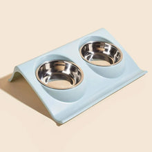 Cargar imagen en el visor de la galería, Cuenco doble de comida Cute para gatos - Gatufy