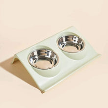 Cargar imagen en el visor de la galería, Cuenco doble de comida Cute para gatos - Gatufy