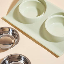 Cargar imagen en el visor de la galería, Cuenco doble de comida Cute para gatos - Gatufy