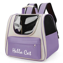 Cargar imagen en el visor de la galería, Mochila de viaje Hello Cat para gatos - Gatufy