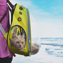 Cargar imagen en el visor de la galería, Mochila de viaje transparente Asteroid para gatos - Gatufy