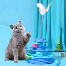 Cargar imagen en el visor de la galería, Juguete tocadiscos giratorio ICEcream interactivo para gatos
