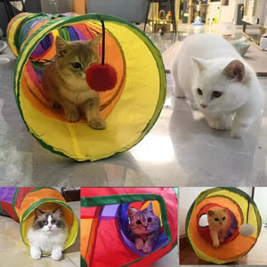 Juguete Tunel interactivo Rainbow para gatos