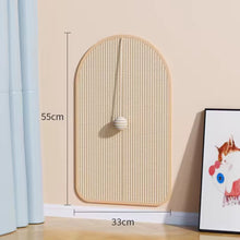 Cargar imagen en el visor de la galería, Rascador para suelo o pared con pelota incorporada Rustimet para gatos

