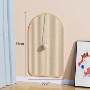 Rascador para suelo o pared con pelota incorporada Rustimet para gatos