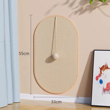 Cargar imagen en el visor de la galería, Rascador para suelo o pared con pelota incorporada Rustimet para gatos
