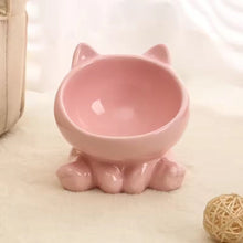 Cargar imagen en el visor de la galería, Comedero bebedero cerámica Cat Bowl para gatos - Gatufy
