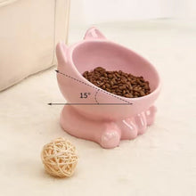 Cargar imagen en el visor de la galería, Comedero bebedero cerámica Cat Bowl para gatos - Gatufy
