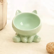 Cargar imagen en el visor de la galería, Comedero bebedero cerámica Cat Bowl para gatos - Gatufy
