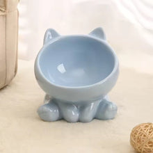 Cargar imagen en el visor de la galería, Comedero bebedero cerámica Cat Bowl para gatos - Gatufy
