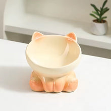 Cargar imagen en el visor de la galería, Comedero bebedero cerámica Cat Bowl para gatos - Gatufy
