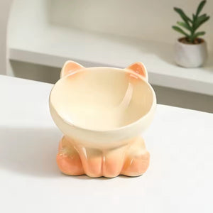 Comedero bebedero cerámica Cat Bowl para gatos - Gatufy