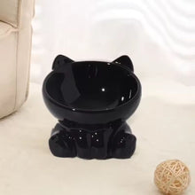 Cargar imagen en el visor de la galería, Comedero bebedero cerámica Cat Bowl para gatos - Gatufy
