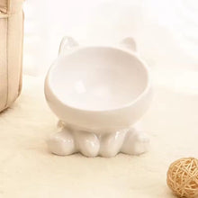 Cargar imagen en el visor de la galería, Comedero bebedero cerámica Cat Bowl para gatos - Gatufy
