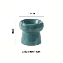 Cargar imagen en el visor de la galería, Comedero bebedero elevado cerámica para gatos Bonzai - Gatufy
