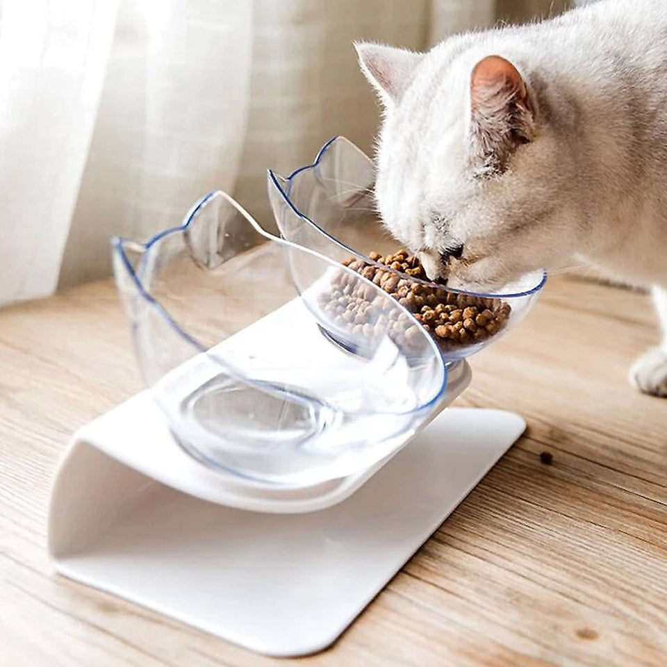 Comedero Kitty doble para gatos