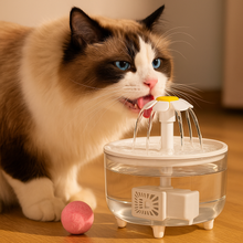 Cargar imagen en el visor de la galería, Fuente dispensador de agua automática recirculante SunFlower para gatos
