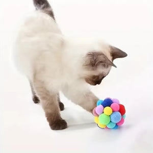 Juguete pelota de lana Rubik Ball para gatos - Gatufy