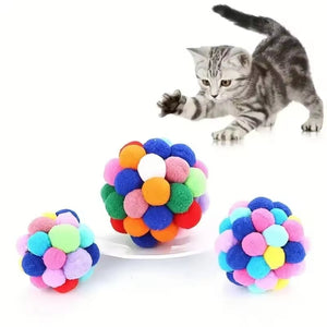Juguete pelota de lana Rubik Ball para gatos - Gatufy