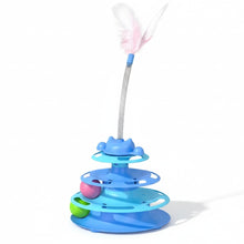 Cargar imagen en el visor de la galería, Juguete tocadiscos giratorio ICEcream interactivo para gatos
