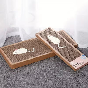 Tabla de rascar RascaMouse de cartón para gatos - Gatufy