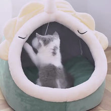 Cargar y reproducir el video en el visor de la galería, Cama suave lavable Pet para gatos
