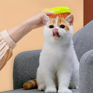 Cepillo eléctrico de vapor pulverizador Relax para gatos 3 usos en 1 peine con agua - Gatufy