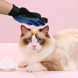 Guante masajeador quitapelo para gatos - Gatufy