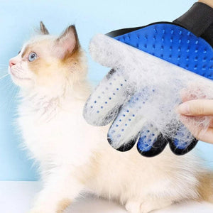 Guante masajeador quitapelo para gatos - Gatufy