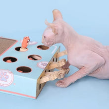 Cargar imagen en el visor de la galería, Juguete &#39;¡Atrapa al ratón!&#39; con rascador para gatos - Gatufy
