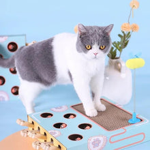 Cargar imagen en el visor de la galería, Juguete &#39;¡Atrapa al ratón!&#39; con rascador para gatos - Gatufy
