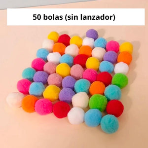 Juguete lanzador Bang de pelotas felpa para gatos - Gatufy