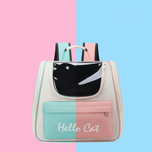Mochila de viaje Hello Cat para gatos - Gatufy