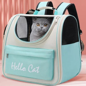 Mochila de viaje Hello Cat para gatos - Gatufy