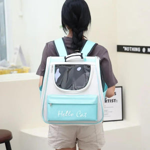 Mochila de viaje Hello Cat para gatos - Gatufy