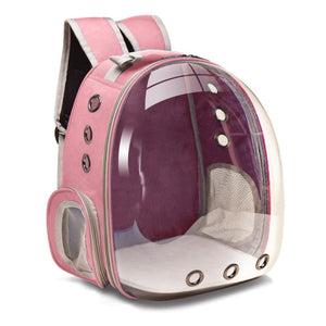 Mochila de viaje transparente Asteroid para gatos - Gatufy