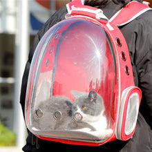 Cargar imagen en el visor de la galería, Mochila de viaje transparente Asteroid para gatos - Gatufy
