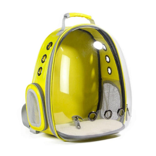 Mochila de viaje transparente Asteroid para gatos - Gatufy
