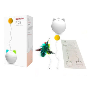 Pelota interactiva con luces LED para gatos - Gatufy